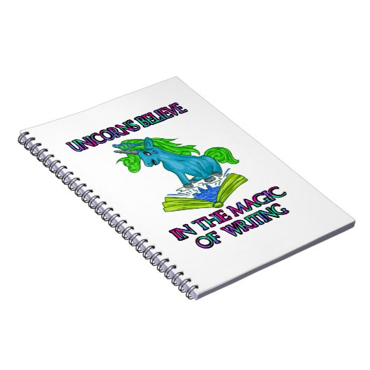 Unicorns geloven in magie notitieboek (Rechterzijde)