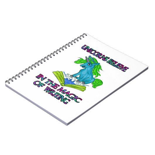 Unicorns geloven in magie notitieboek (Linkerzijde)