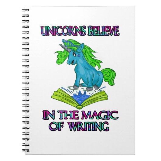 Unicorns geloven in magie notitieboek (Voorkant)