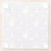 Unicorns Glazen Onderzetter (Achterkant)