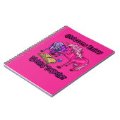 Unicorns hebben plezier met schrijven samen notitieboek (Linkerzijde)