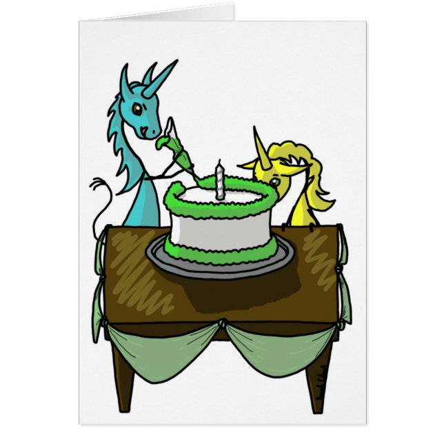 Unicorns Icking a Cake (Voorkant)