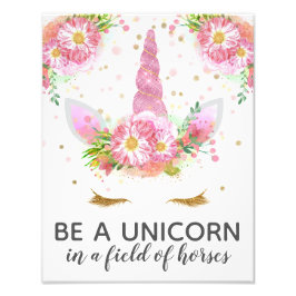Unicorns in Bloom Foto Afdruk