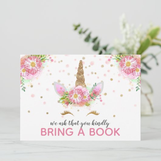 Unicorns in Bloom Kaart (Staand voorkant)