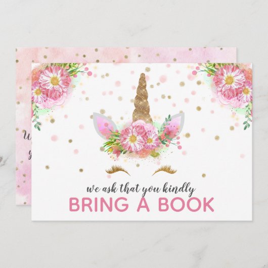 Unicorns in Bloom Kaart (Voorkant / Achterkant)