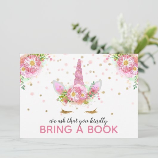 Unicorns in Bloom Kaart (Staand voorkant)