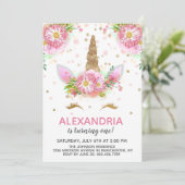 Unicorns in Bloom Kaart (Staand voorkant)