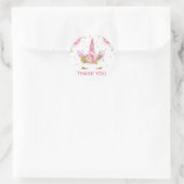 Unicorns in Bloom Ronde Sticker (Tas)
