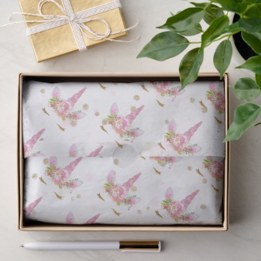Unicorns in Bloom Tissuepapier (Geschenk)