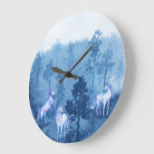 Unicorns in de mist grote klok (Hoek)