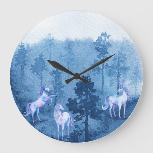 Unicorns in de mist grote klok (Voorkant)