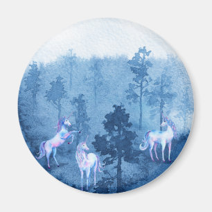 Unicorns in de mist magneet