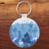 Unicorns in de mist sleutelhanger (Voorkant)