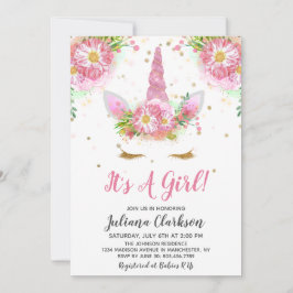 Unicorns in het Baby shower Bloom Kaart