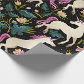 Unicorns in het bos cadeaupapier (Hoek)