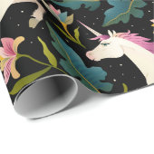 Unicorns in het bos cadeaupapier (Rol Hoek)