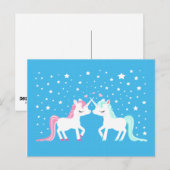 Unicorns in love Postcard Briefkaart (Voorkant / Achterkant)