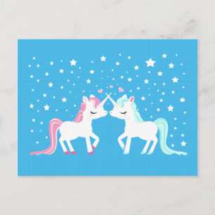 Unicorns in love Postcard Briefkaart