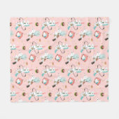 Unicorns in ruimtetype fleece deken (Voorkant (Horizontaal))