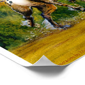 Unicorns in Sunset Poster (Hoek)