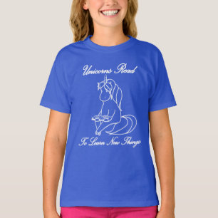 Unicorns lezen om nieuwe dingen te leren T-Shirt -