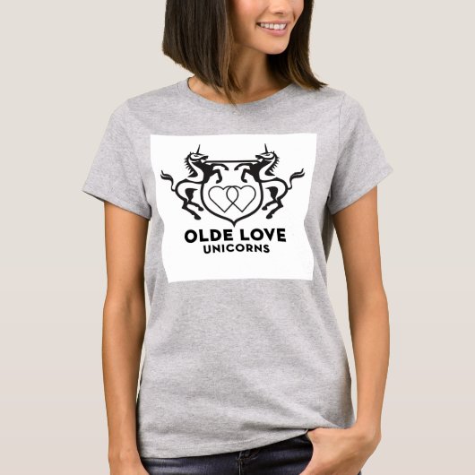 Unicorns lijken roze t-shirt (Voorkant)