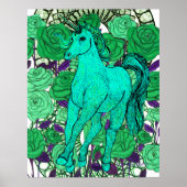Unicorns Love Roses Poster (Voorkant)