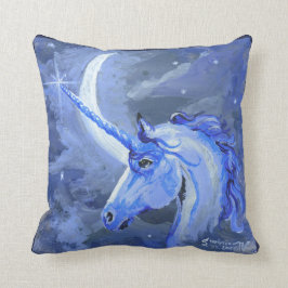 Unicorns Moons Lunar Pegasus Paarse Blue Horse Kussen