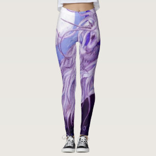 Unicorns Moons Lunar Pegasus Paarse Blue Horse Leggings