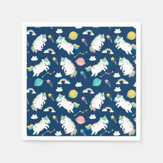 Unicorns Napkins Servet (Voorkant)
