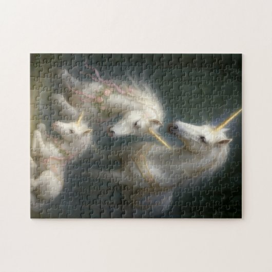 Unicorns newborn baby legpuzzel (Horizontaal)