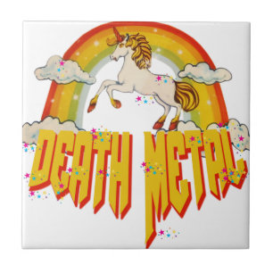 Unicorns of Death Metal Tegeltje