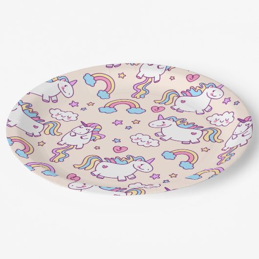 Unicorns Papieren Bordje (Gekanteld)