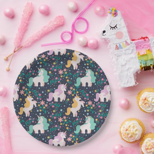 Unicorns Papieren Bordje (Feest)