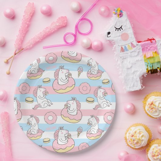 Unicorns Papieren Bordje (Feest)