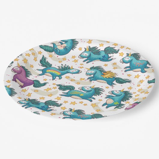 Unicorns Papieren Bordje (Gekanteld)