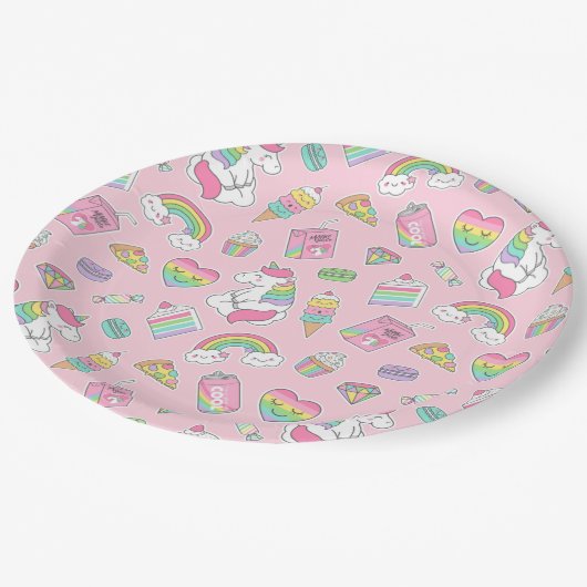 Unicorns Papieren Bordje (Gekanteld)