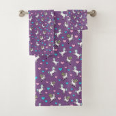 Unicorns, Pegasus en Hearts Bad Handdoek (Insitu)