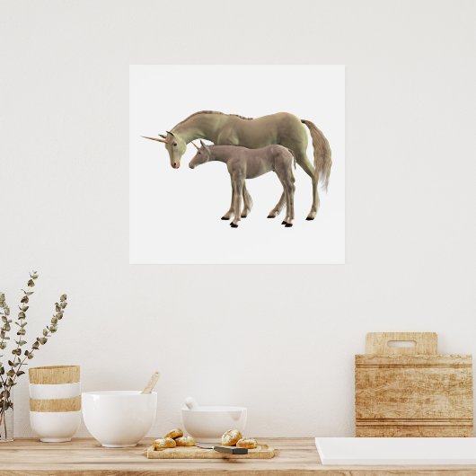 Unicorns Poster (Keuken)
