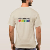 Unicorns Puke Rainbows T-shirt (Achterkant)