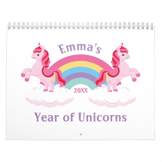 Unicorns & Quotes Cute Colorful 2022 Kalender (Hoes)