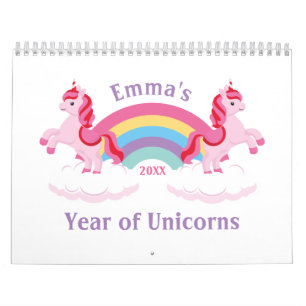 Unicorns & Quotes Cute Colorful 2022 Kalender