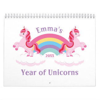 Unicorns & Quotes Cute Colorful 2022 Kalender