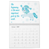 Unicorns & Quotes Cute Colorful 2022 Kalender (Jan 2027)