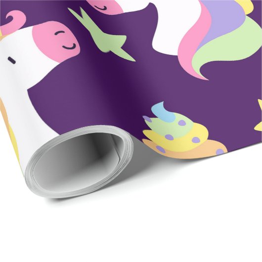 Unicorns & Rainbows Cadeaupapier (Rol Hoek)