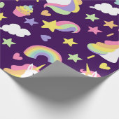 Unicorns & Rainbows Cadeaupapier (Hoek)