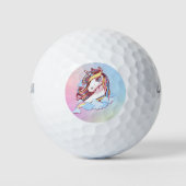 Unicorns & Rainbows Golfballen (Voorkant)