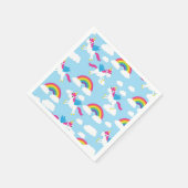 Unicorns & Rainbows Kind Birthday Party Cute Servet (Hoek)