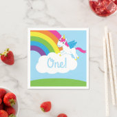 Unicorns & Rainbows Kind Birthday Party Cute Servet (Insitu)