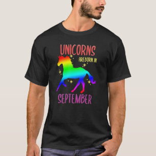 Unicorns regenboogdag in september t-shirt